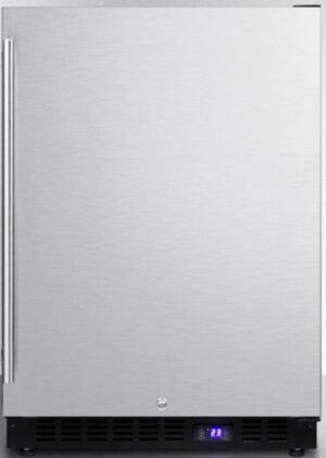 stainless steel upright freezer