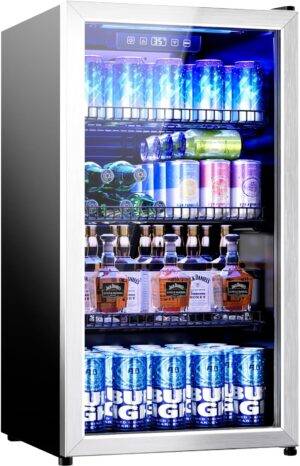 Mini Beverage Cooler Refrigerator