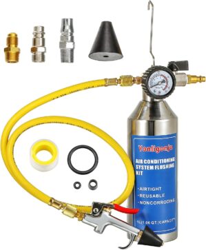 AC Flush Kit, Auto air Conditioning Pipeline Cleaning Tool Set