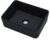 Kichae 16″x12″ Vessel Sink Rectangle – Modern Above Matte Black Porcelain Ceramic Bathroom Vessel Vanity Sink Bowl Art Basin