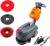 RT15 Compact Commercial Walk-Behind Floor Scrubber Machine, 14″ Disc Brush, Battery Powered, 14,500 sqft/h Cleaning Efficiency