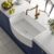 Farmhouse Sink, DeerValley 33” L x 21” W Fireclay Single Bowl Kitchen Sink Grove Arch Edge Curved Apron Front Farm Sink White Farmhouse Kitchen Sink with Bottom Grid and Strainer