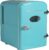 Frigidaire Mini Retro Fridge Cooler – 6L Portable Compact Refrigerator for Drinks, BLUE color