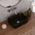 DeerValley Black Vessel Sink Rectangular, 16″ x 12″ Black Bathroom Vessel Sink Above Counter Porcelain Ceramic Top Mount Rectanglar Sink Countertop Vanity Art Basin for Bathroom