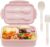 LOVINA Bento Boxes for Adults – 1100 ML Bento Lunch Box For Kids Childrens With Spoon & Fork – Durable for On-the-Go Meal, BPA-Free and Food-Safe Materials