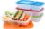 Bentgo Easyboxes – Original Stackable Lunch Boxes – Reusable 3-Compartment Food Containers for Kids and Adults – Bento Lunch Box for Meal Prep, School, & Work – BPA Free, Set of 4 (Classic)