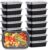 38oz Meal Prep Containers, Extra Large &Thick Food Storage Containers with Lids, Reusable Plastic,Disposable Bento Box,Stackable,Microwave/Freezer/Dishwasher Safe, BPA Free (30Pack)