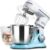 Kitchen in the box Stand Mixer, 5QT + 4.5QT Two bowls Electric Food Mixer, 10 Speeds Kitchen Mixer for Daily Use with Egg Whisk,Dough Hook,Flat Beater (Gradient Blue)