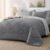 Bedsure Queen Comforter Set – 7 Pieces Reversible Grey Bedding, Queen Size Bed Set for All Seasons, Bed in a Bag with Down Alternative Comforter, Sheets, Pillowcases & Shams