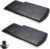 2 Pack Sliding Coffee Maker Tray, 12’’ Countertop Appliance Caddy Slider for Blender Toaster under Carbinet, Black ABS Rolling Out Tray