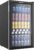 EUHOMY Beverage Fridge Cooler holds 128 cans. Digital temperature control, quiet operation, LED lighting.