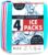 Cool Coolers by Fit & Fresh 4 Pack Slim Ice Packs, Quick Freeze Space Saving Reusable Ice Packs for Lunch Boxes or Coolers, Multi Colored