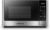 BLACK+DECKER Digital Microwave Oven with Turntable Push-Button Door, Child Safety Lock, Stainless Steel, 0.9 Cu Ft