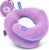 BCOZZY Kids Chin Supporting Travel Pillow for 3-7 Y/O -Stops The Head from Falling Forward– Comfortable Road Trip Essential. Soft, Washable, Small Size, Light Purple